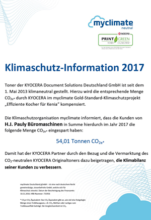 Klimaschutz Information 2017